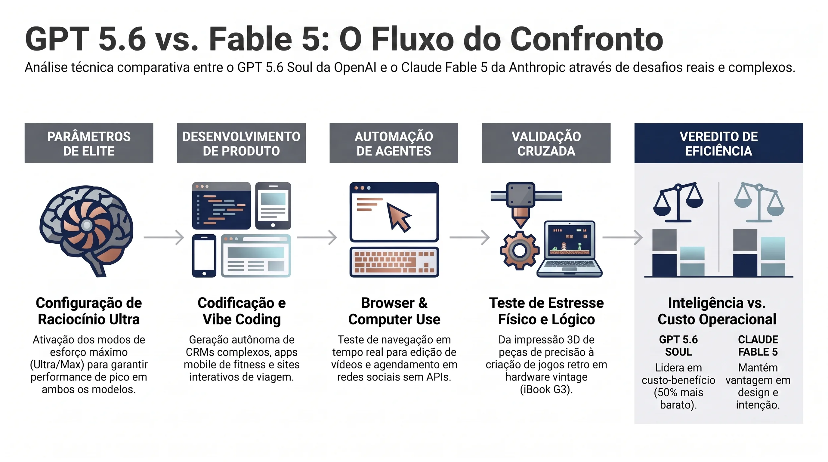 Mapa de quem venceu em cada tipo de tarefa no duelo Fable 5 versus Sol