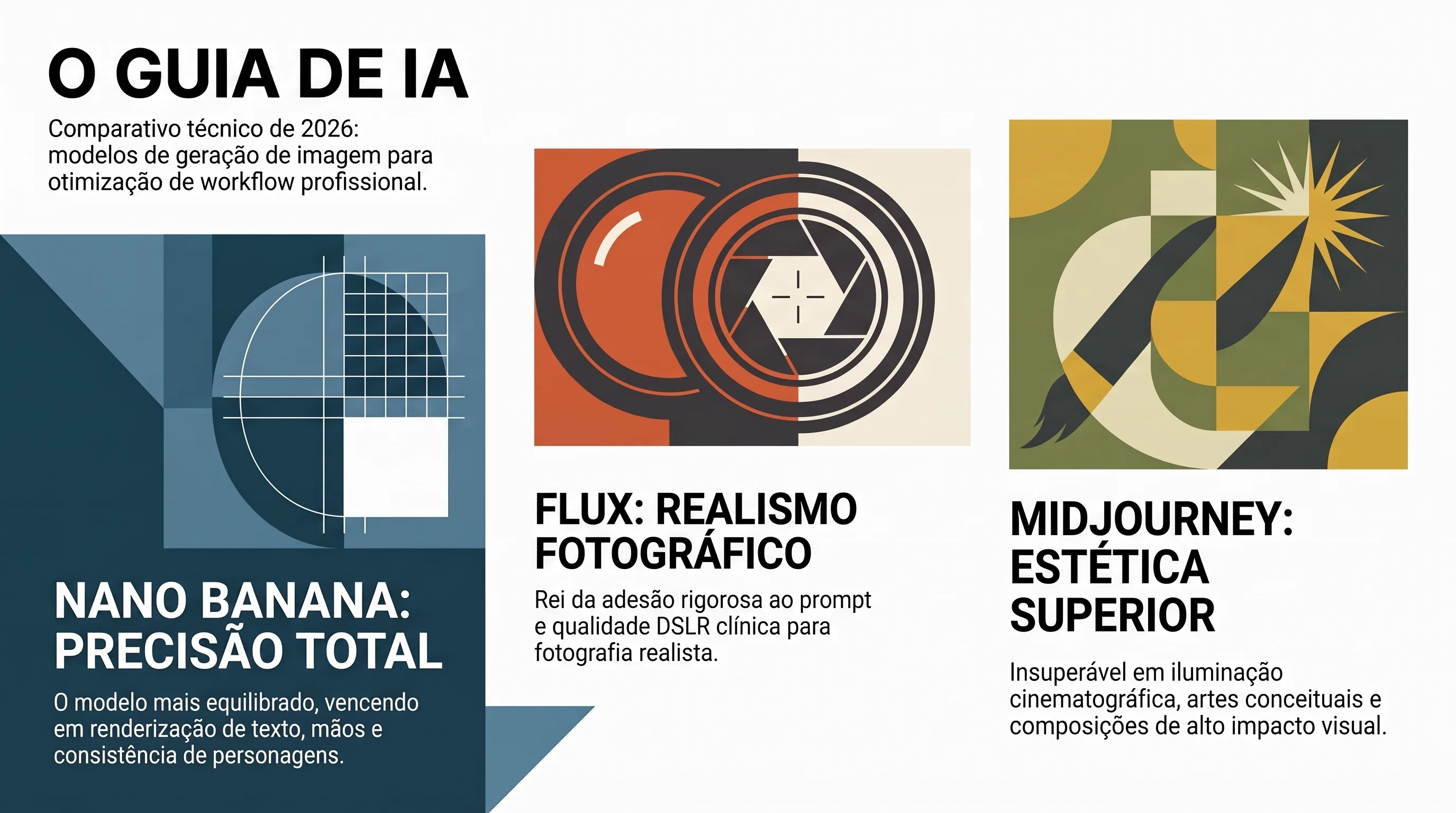 Comparativo de controle artístico e obediência ao prompt