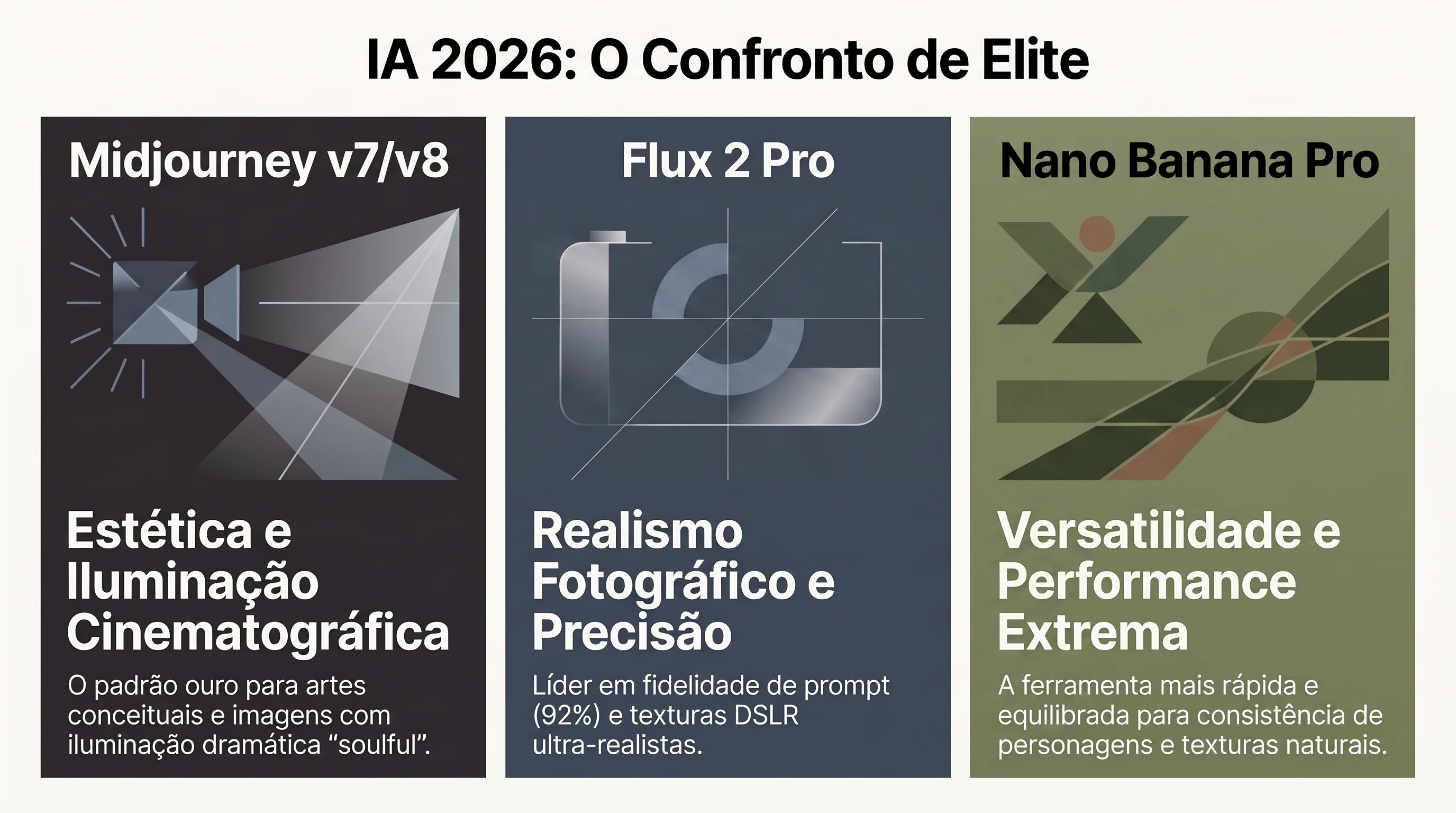 Tradeoffs de custo e velocidade entre os geradores de imagem
