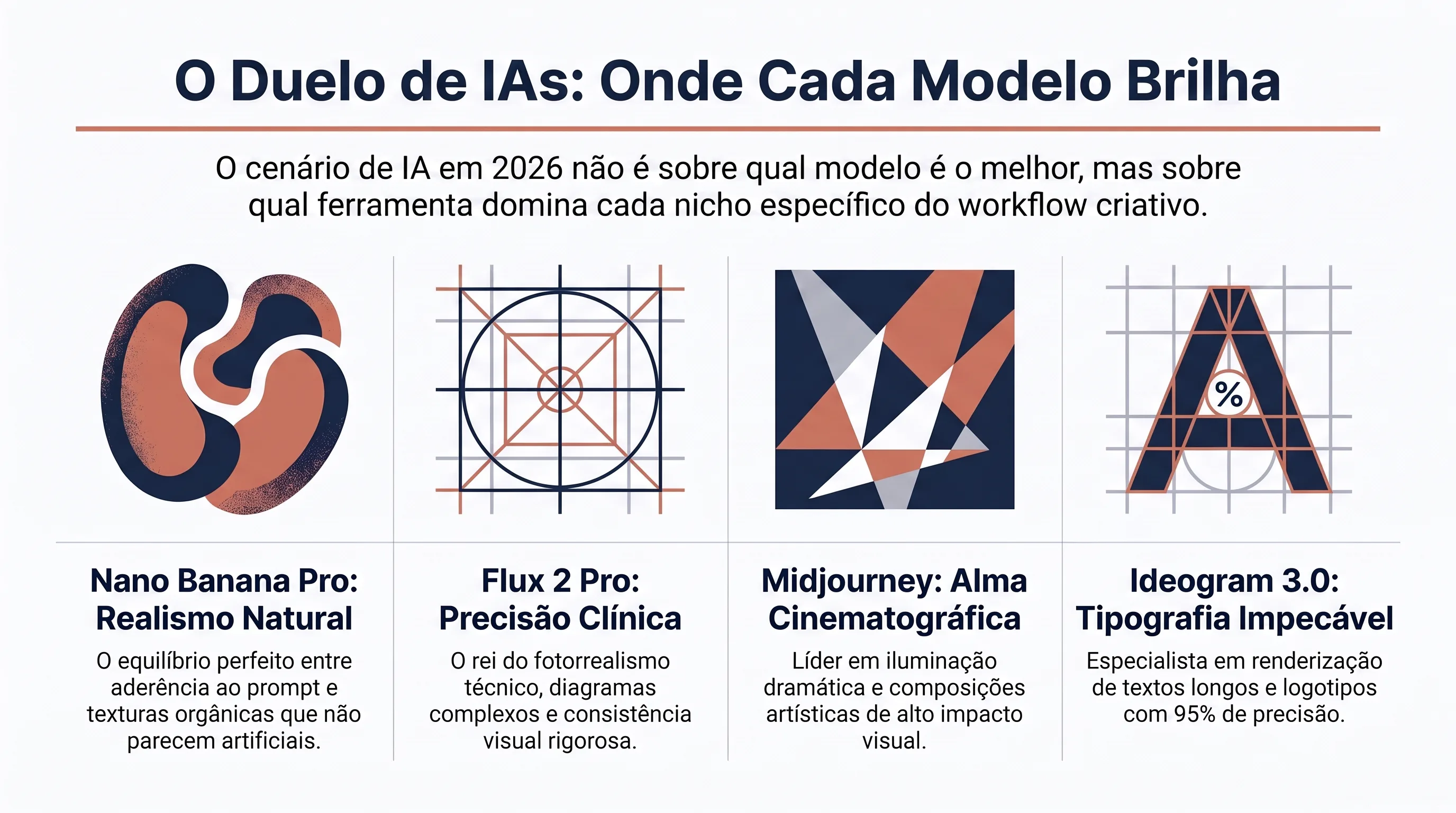 Onde cada gerador brilha em qualidade visual
