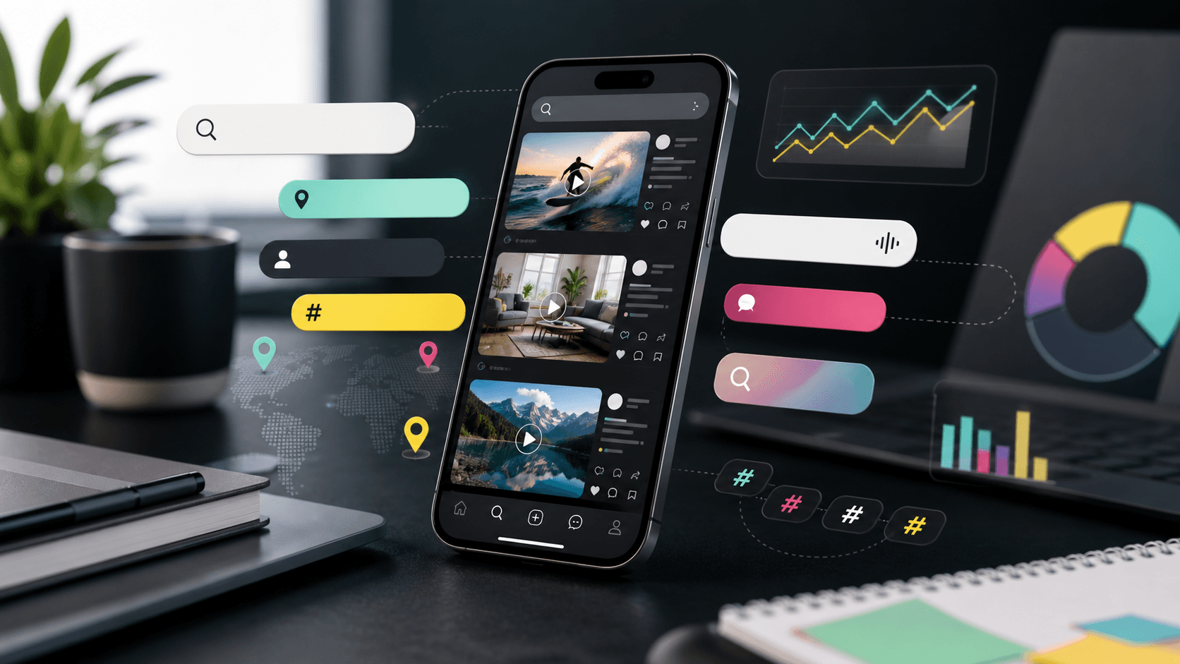 Social Search & SEO em redes: como aparecer quando a busca acontece no TikTok, Instagram e X